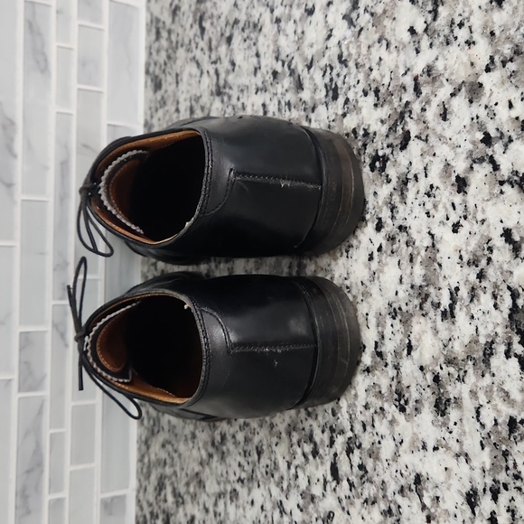 Black Leather Alden Cap Toe Oxford Dress Shoes sz 7.5 B delmar bootery main image 7